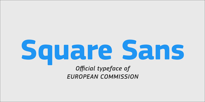 Пример начертания шрифта Square Sans Pro