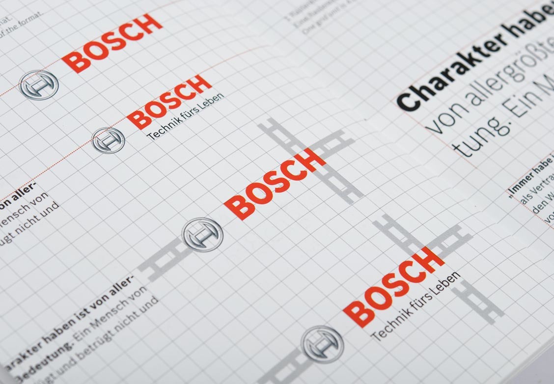 Пример начертания шрифта Bosch Sans