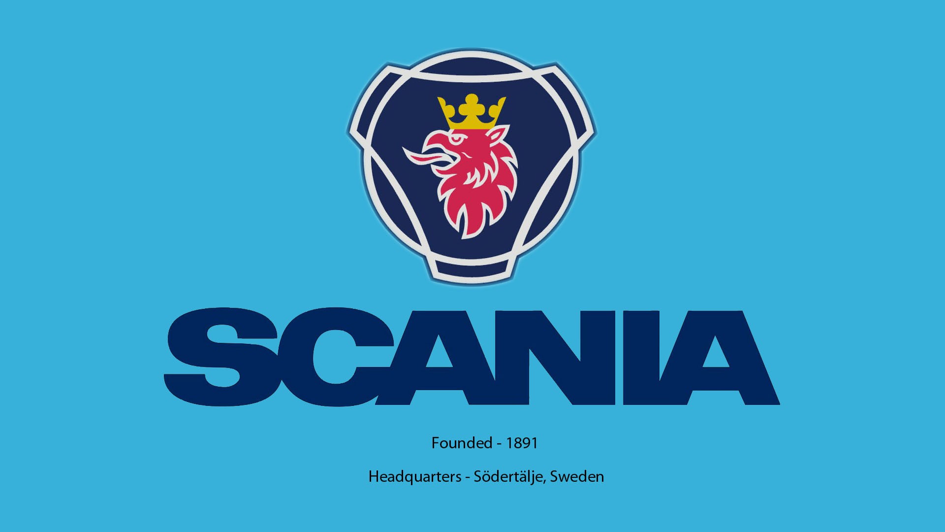 Пример начертания шрифта Scania Sans CY