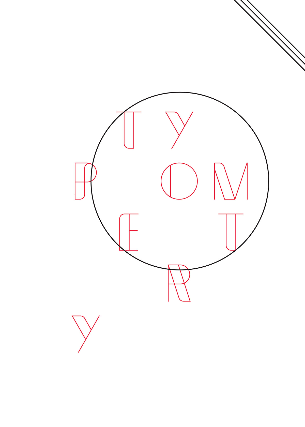 Пример начертания шрифта Typometry