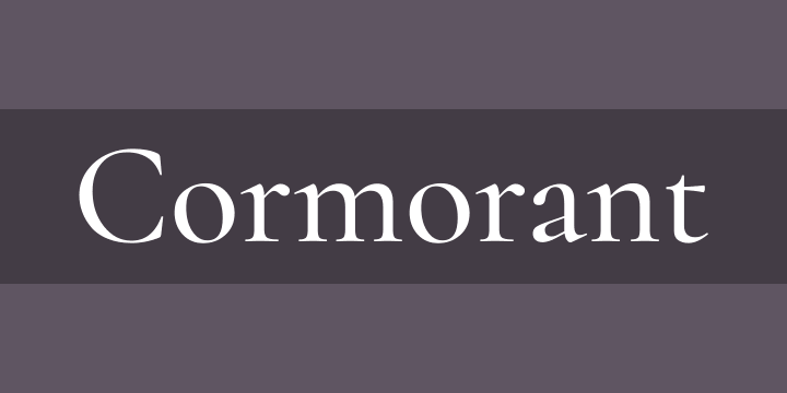Пример начертания шрифта Cormorant