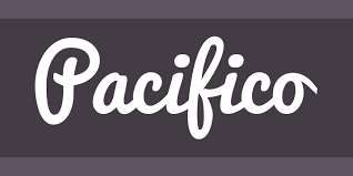 Пример начертания шрифта Pacifico