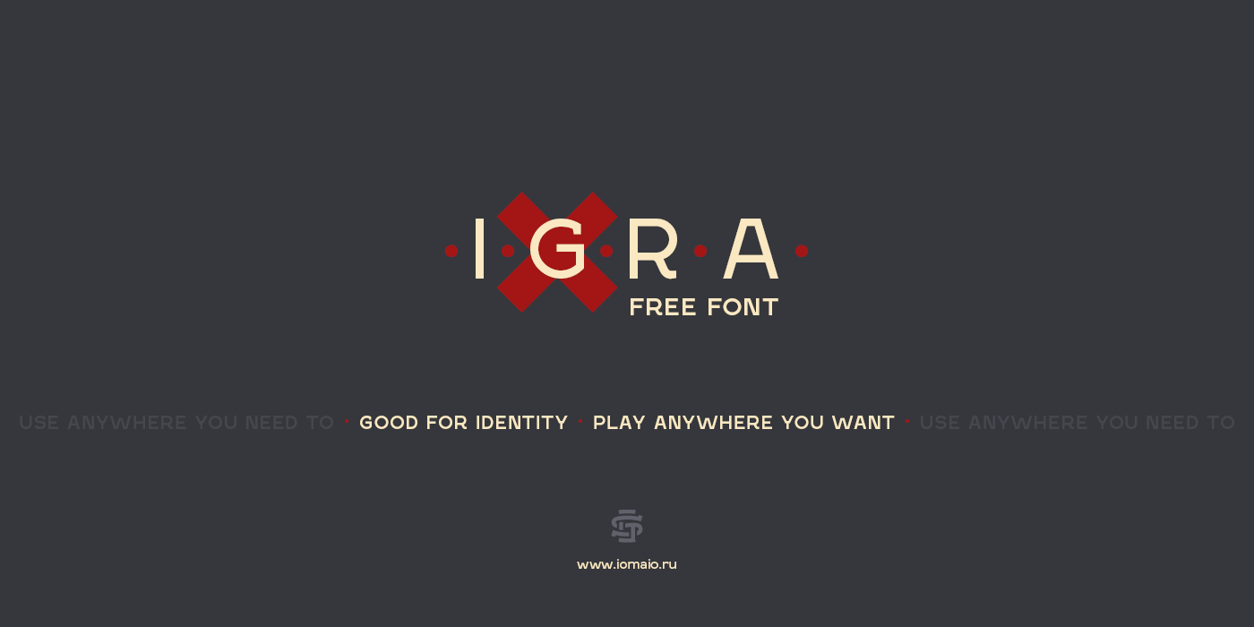 Пример начертания шрифта Igra Sans