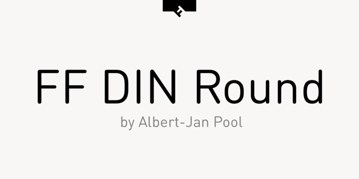 Пример начертания шрифта DIN Round Pro