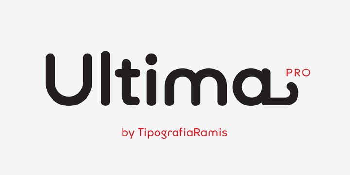 Пример начертания шрифта Ultima Pro