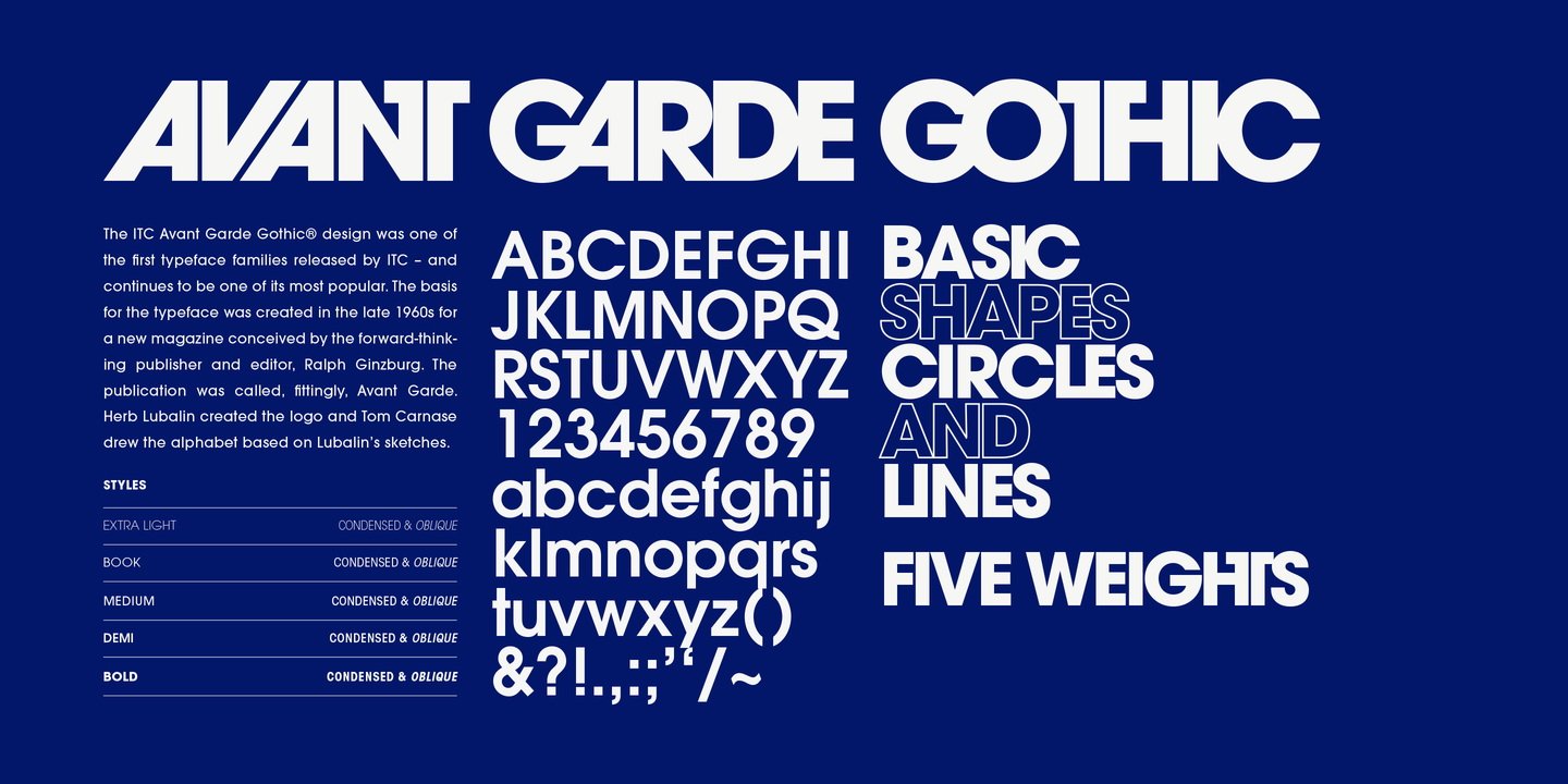 avant garde font download photoshop