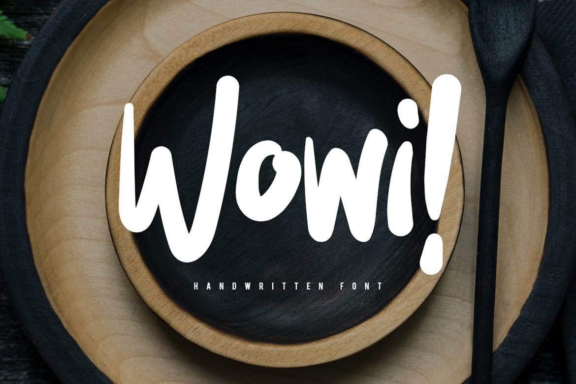 Пример начертания шрифта Wowi