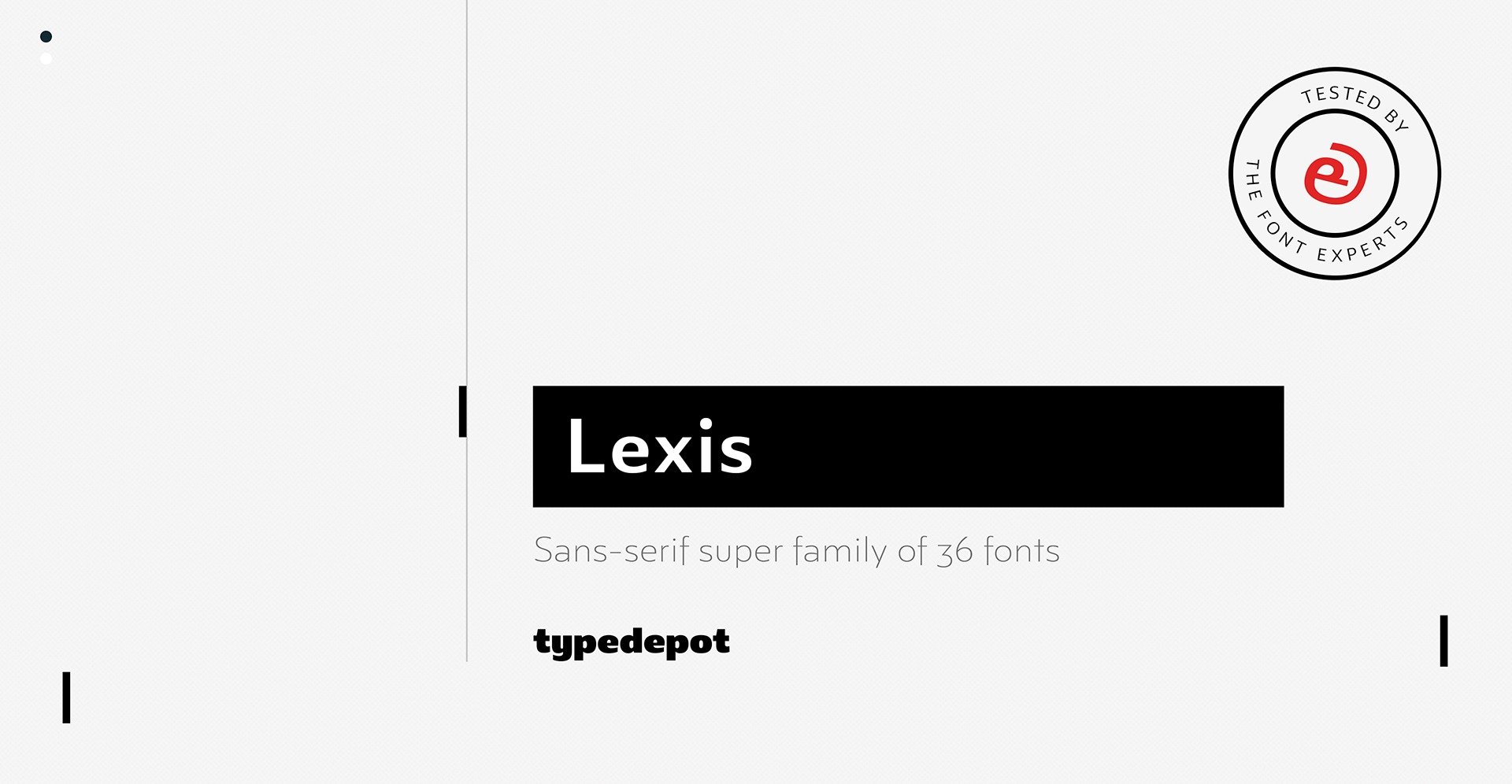 Пример начертания шрифта Lexis
