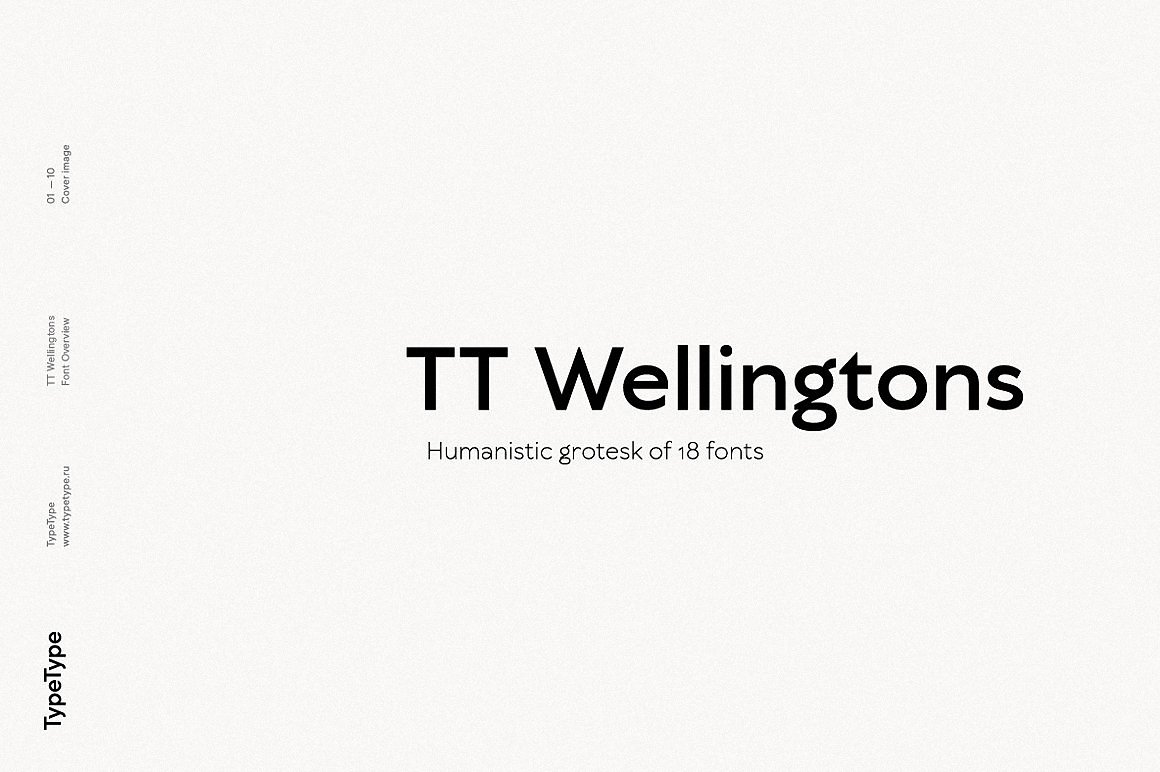 Пример начертания шрифта TT Wellingtons