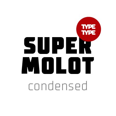 Пример начертания шрифта TT Supermolot Condensed