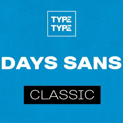 Пример начертания шрифта TT Days Sans