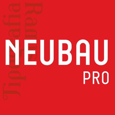 Пример начертания шрифта Neubau Pro