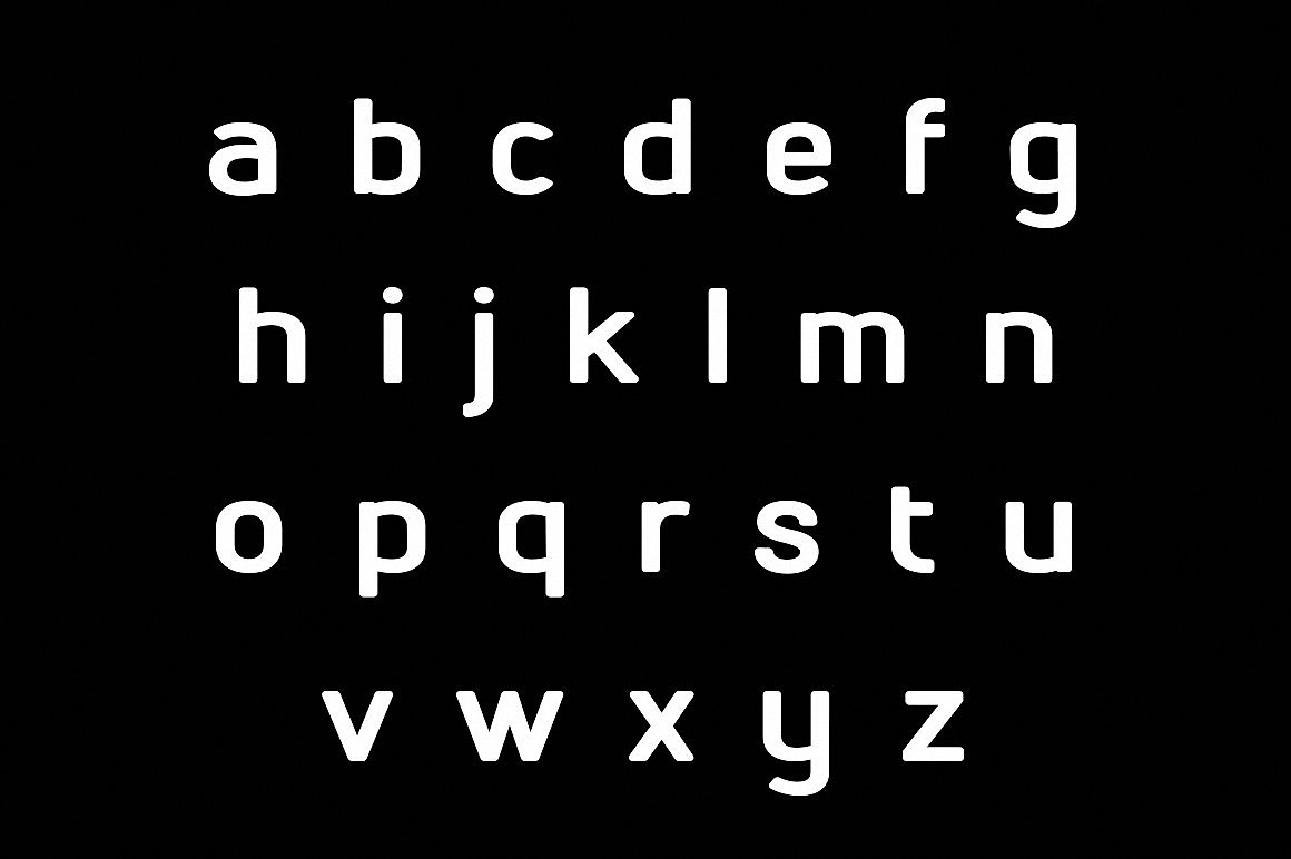 Пример начертания шрифта Neptune
