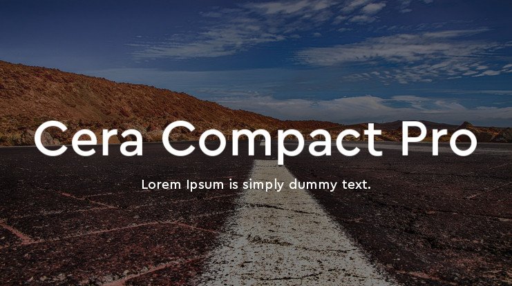 Пример начертания шрифта Cera Compact Pro