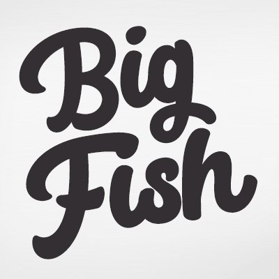 Пример начертания шрифта Big Fish