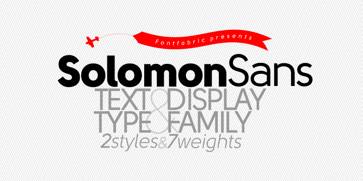 Пример начертания шрифта Solomon Sans