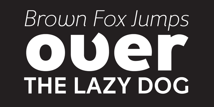 Пример начертания шрифта Fox Grotesque Pro