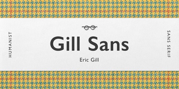 Пример начертания шрифта Gill Sans Pro