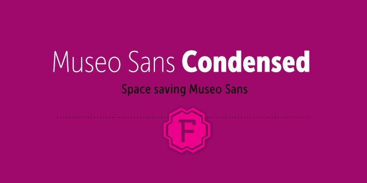 Пример начертания шрифта Museo Sans Condensed
