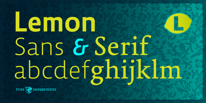 Пример начертания шрифта Lemon Sans Rounded