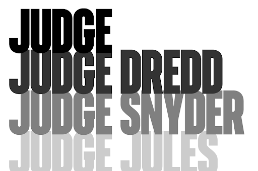 Пример начертания шрифта F37 Judge