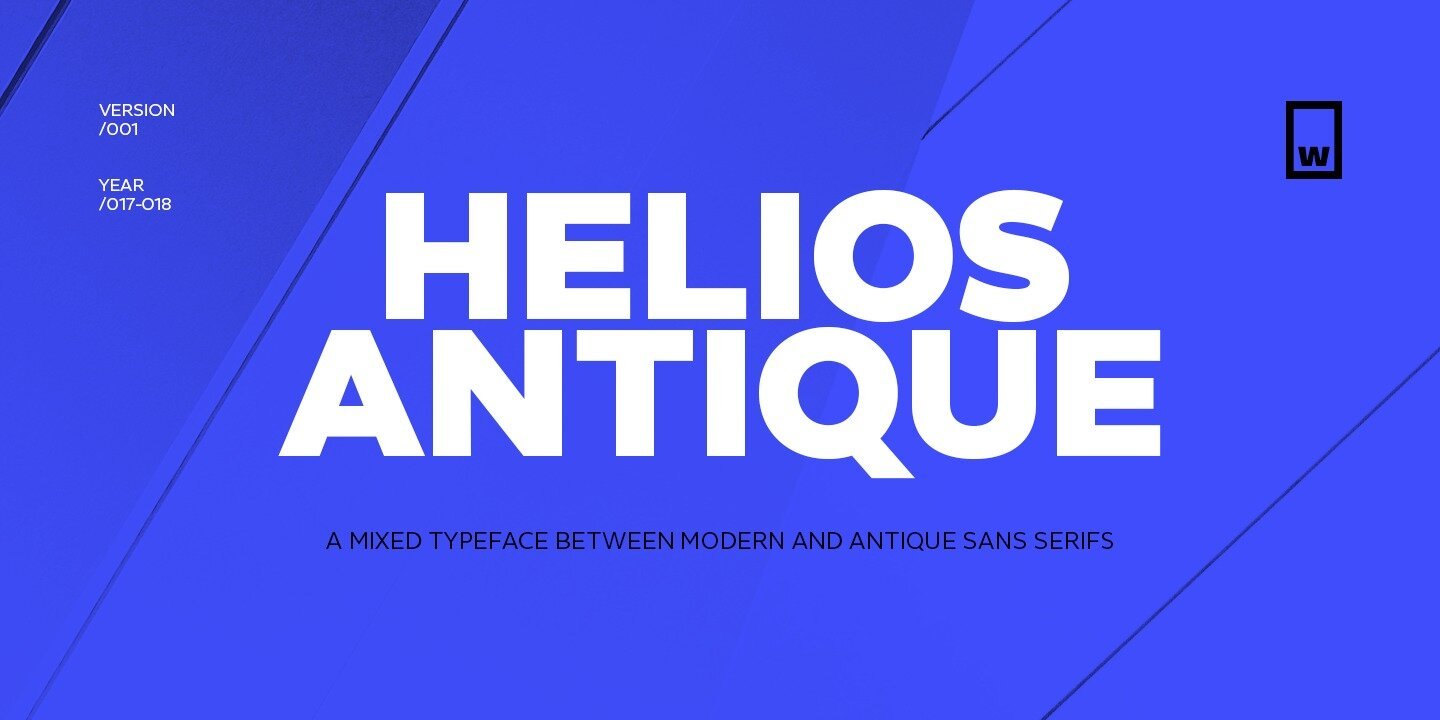 Пример начертания шрифта Helios Antique