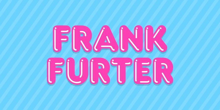 Пример начертания шрифта Frankfurter