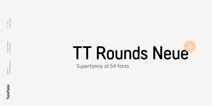 Пример начертания шрифта TT Rounds Neue Compressed