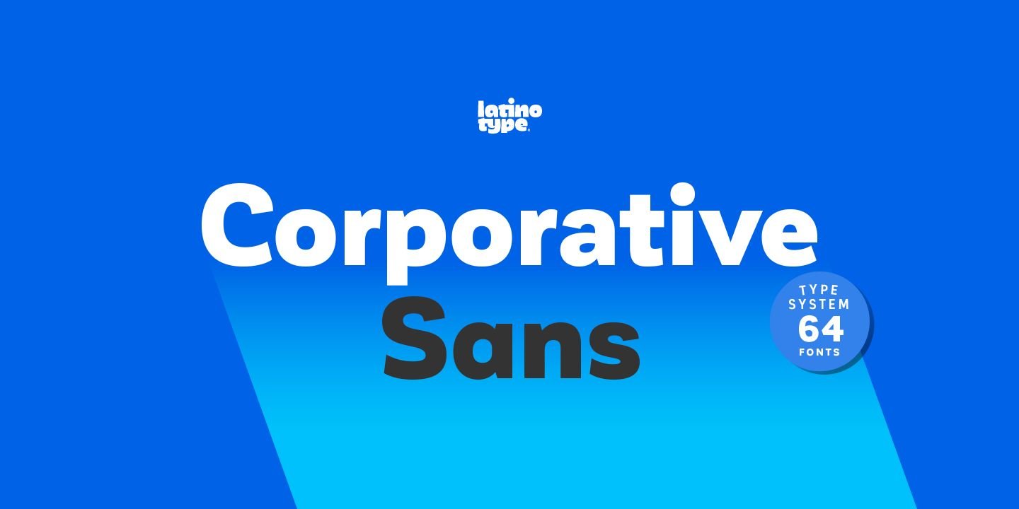 Пример начертания шрифта Corporative Sans