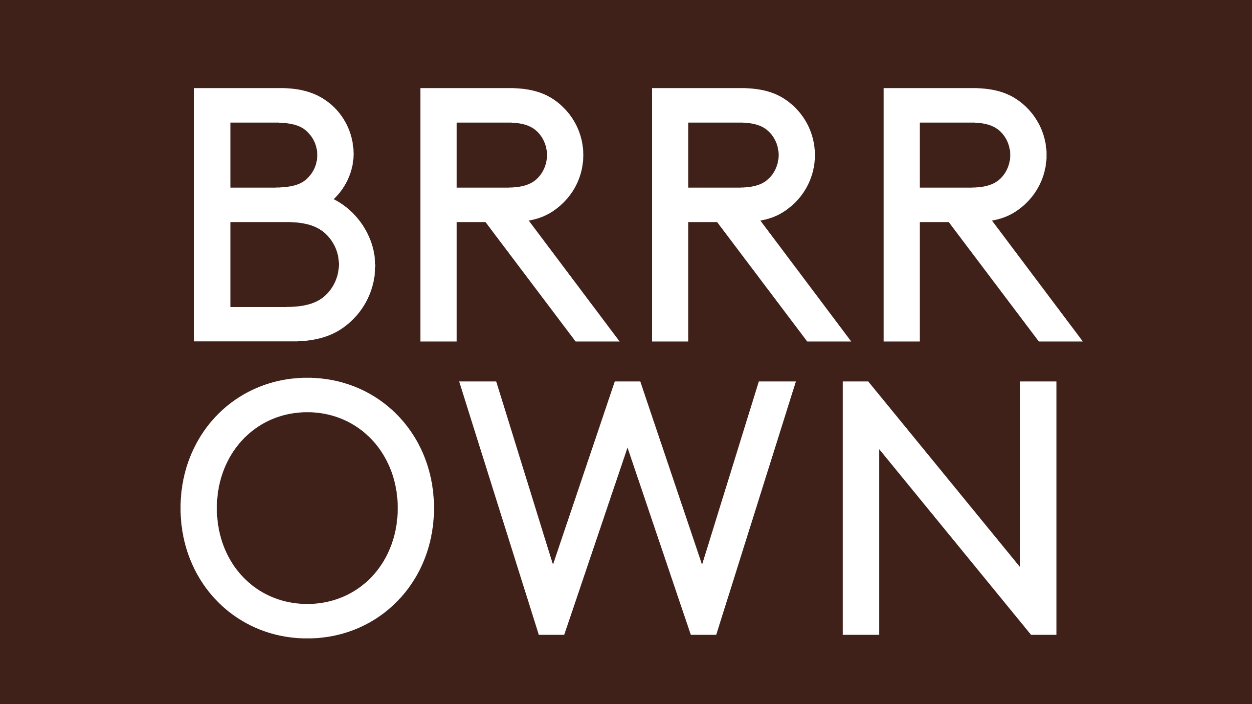 Пример начертания шрифта LL Brown