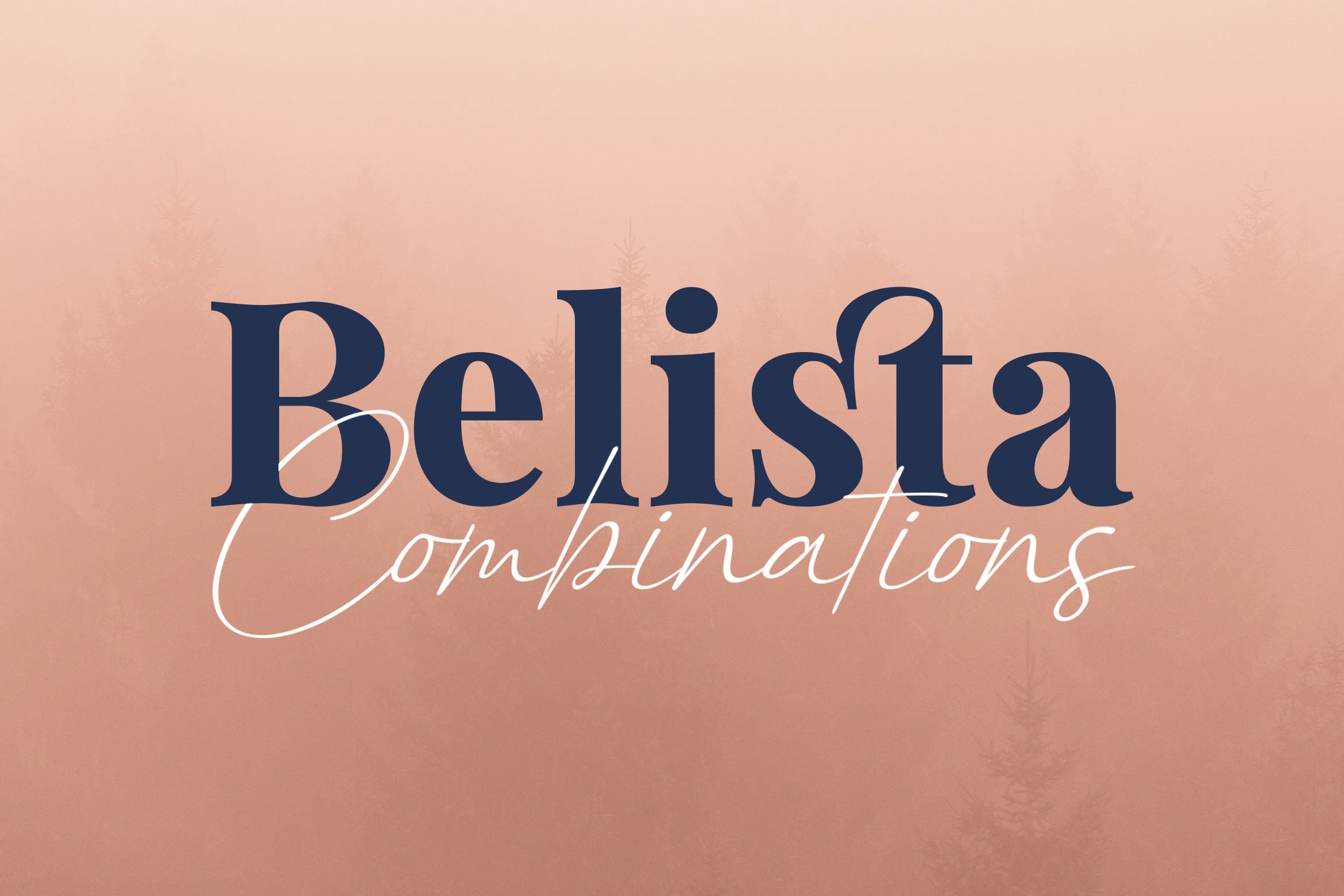 Пример начертания шрифта Belista