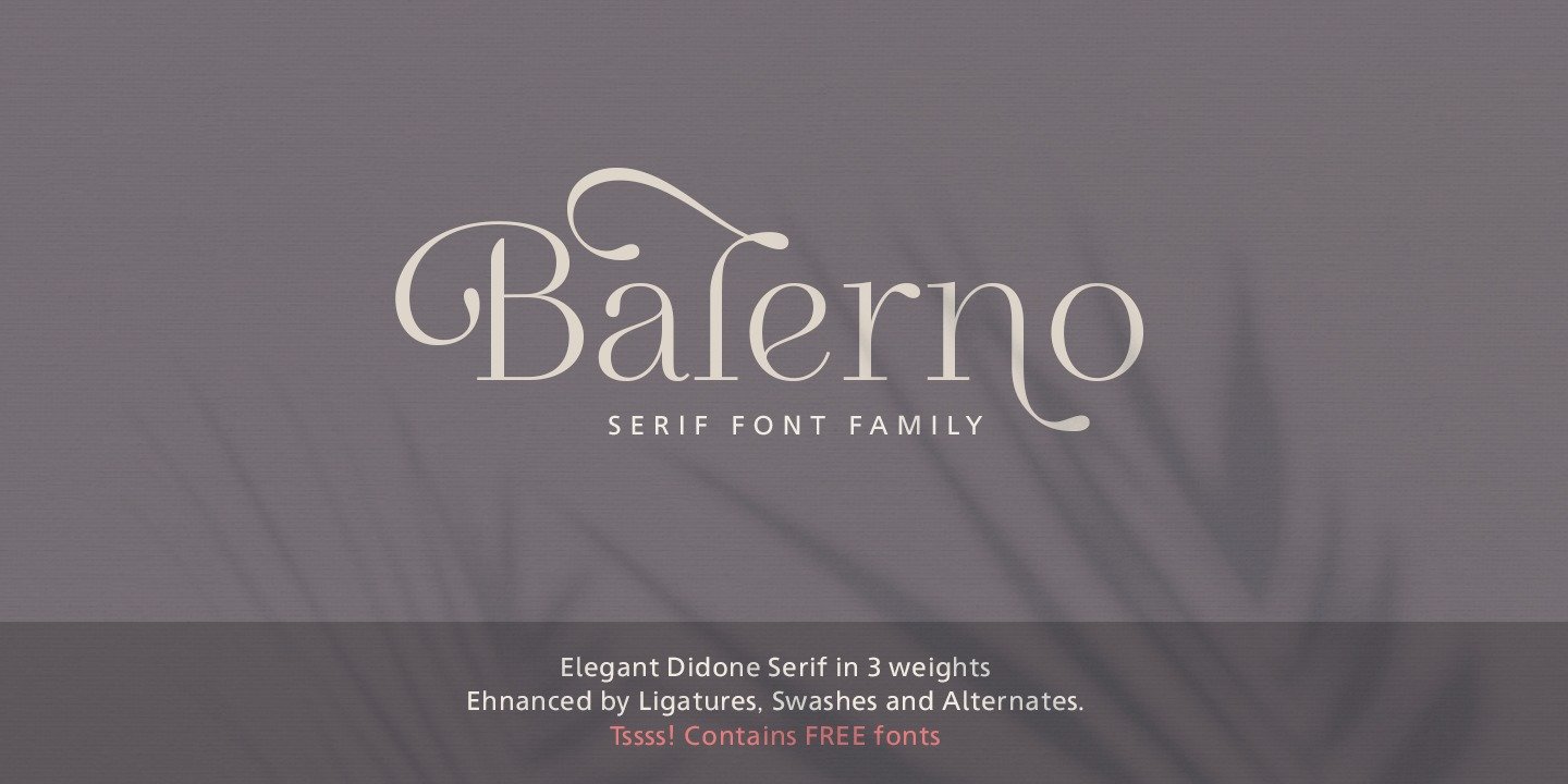 Пример начертания шрифта Balerno Serif