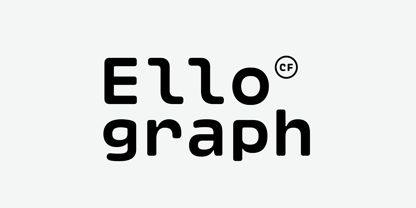 Пример начертания шрифта Ellograph CF